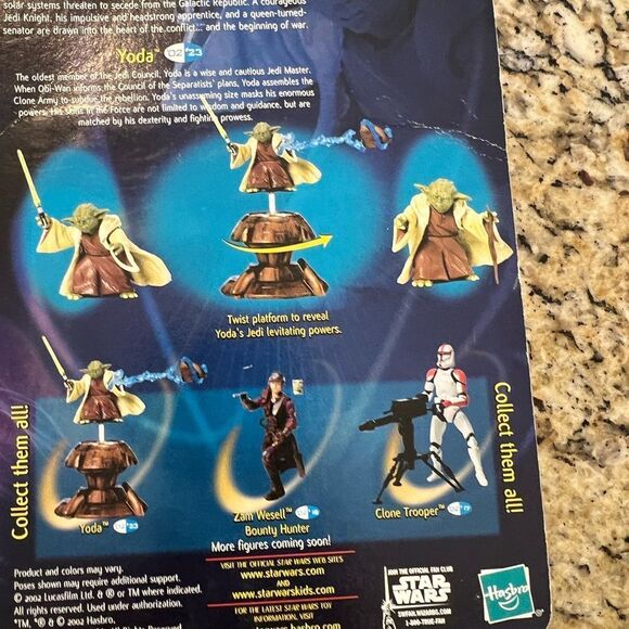 2002 vintage Star Wars yoda action figure NEW - Picture 3 of 4